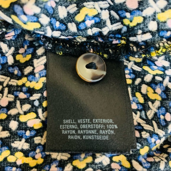 Anthropologie Maeve Printed Ruffle Sleeve Top Sz M - Picture 11 of 11